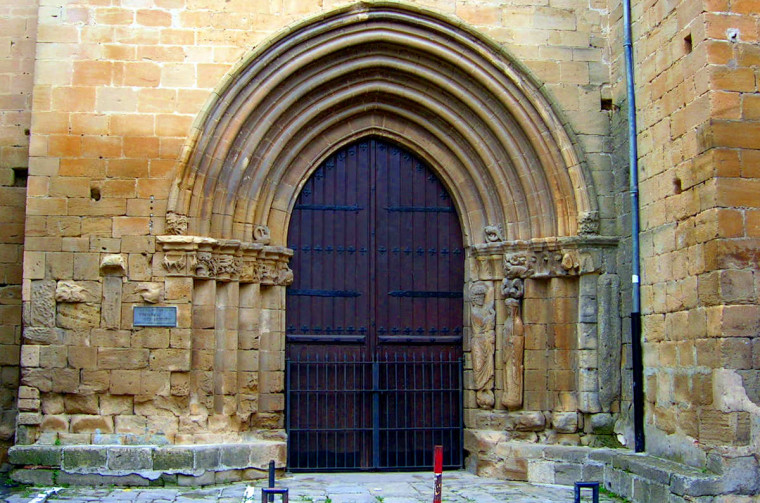 Iglesia de San Juan, Laguardia. Portada románica
