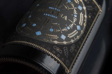 Etiqueta de vino ganadora en el concurso de la AIFEC 2020.